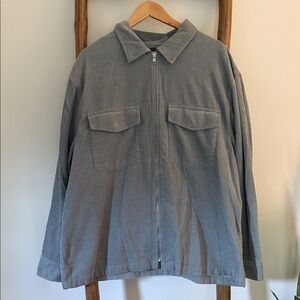 ❌SOLD❌H&M Men's Light Gray Blue Corduroy Shirt Jacket